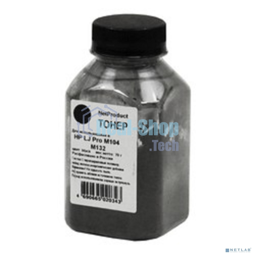 Тонер для HP LJ Pro M104/M132 (Net Product) черный, 70 г, банка