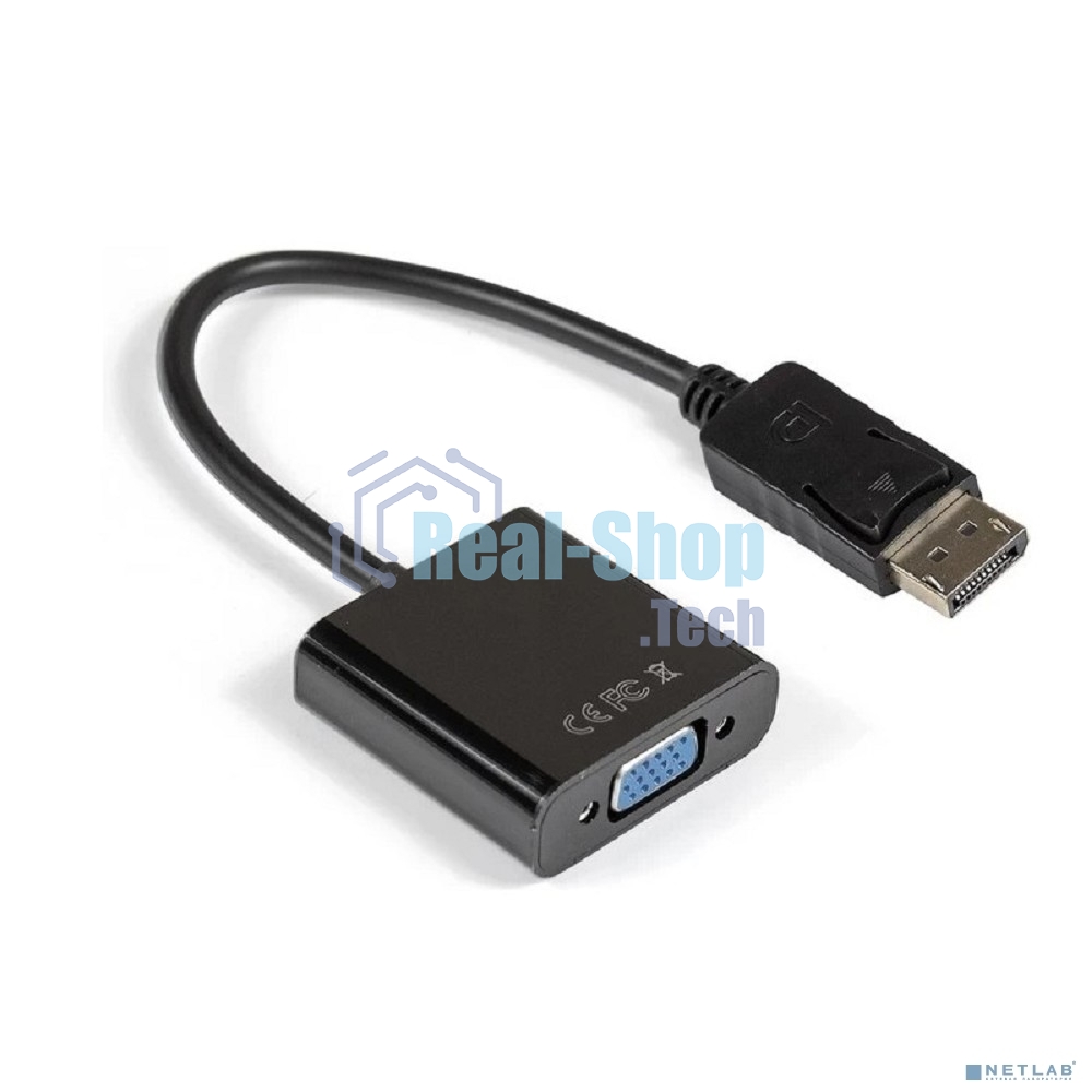 Переходник DisplayPort-VGA ExeGate EX-DPM-VGAF (20M/15F)