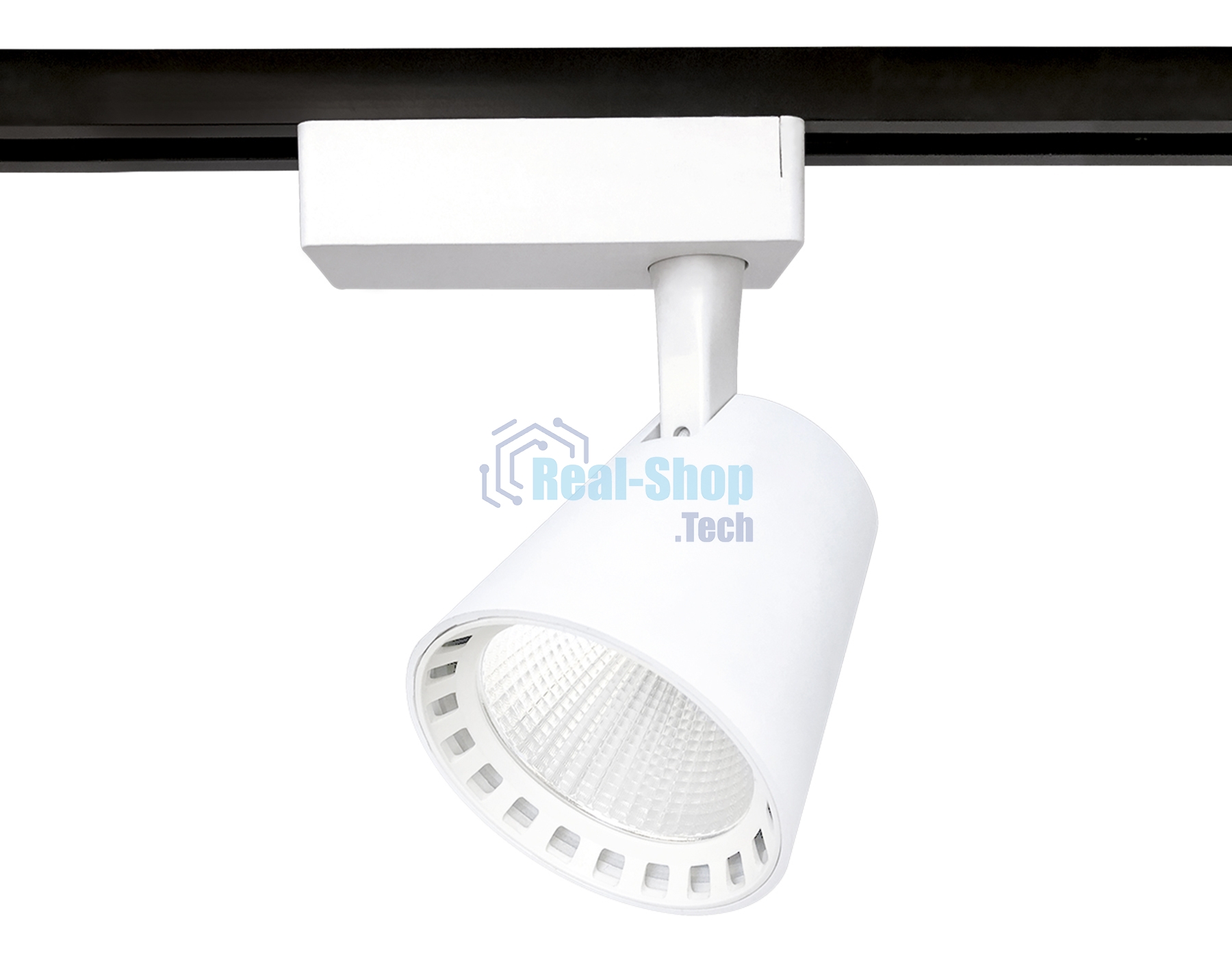 Трековый однофазный светодиодный светильник Ambrella light GL5974 WH белый LED 15W 4200K 24°