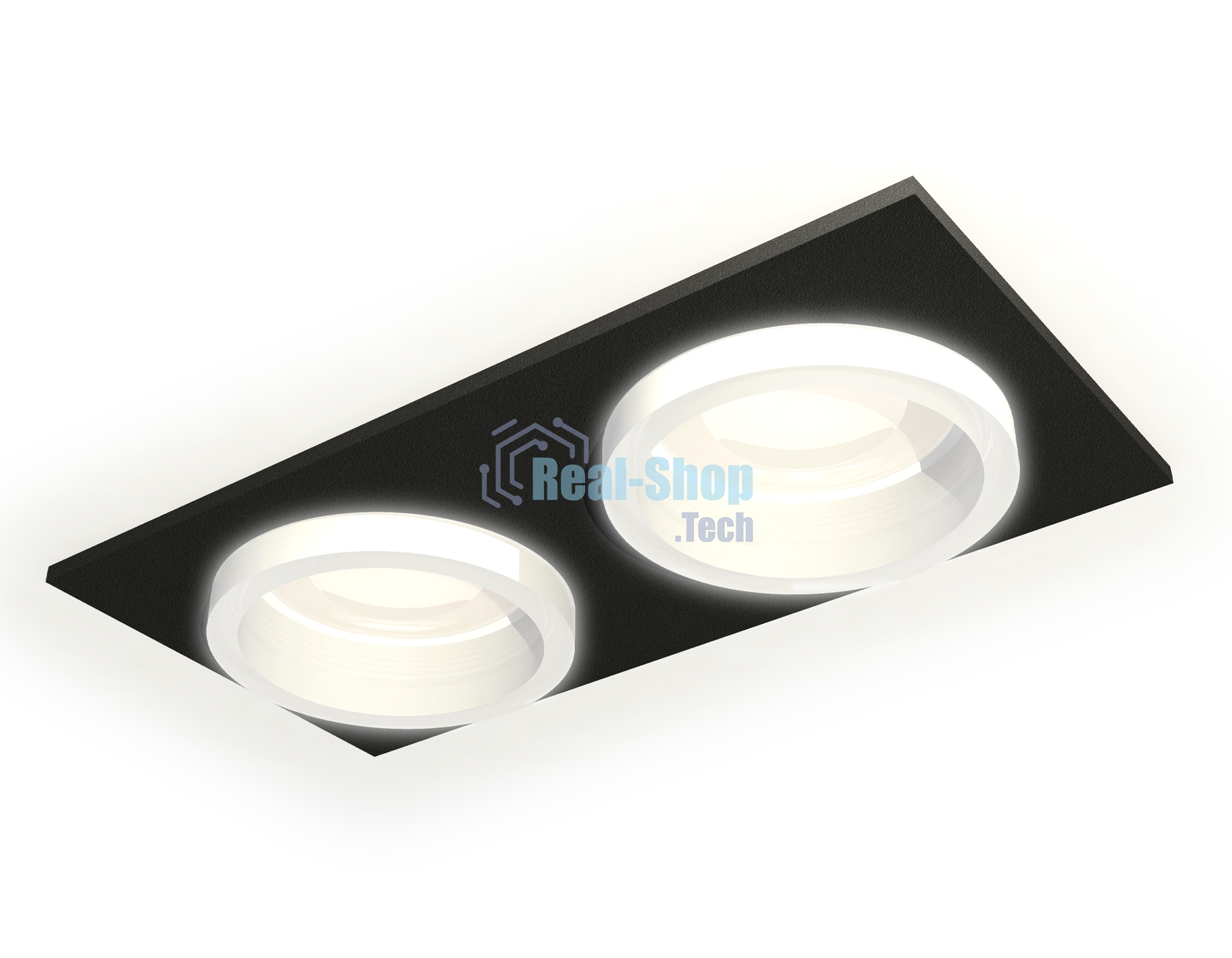 Комплект встраиваемого светильника Ambrella light XC6526064 SBK/FR черный песок/белый матовый MR16 GU5.3 (C6526, N6245)