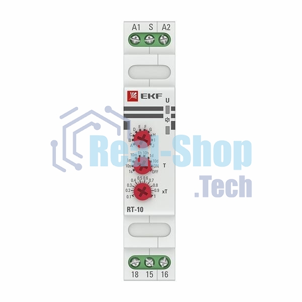 Реле времени EKF PROxima (10 устанавл. функц.) RT-10 12-240В