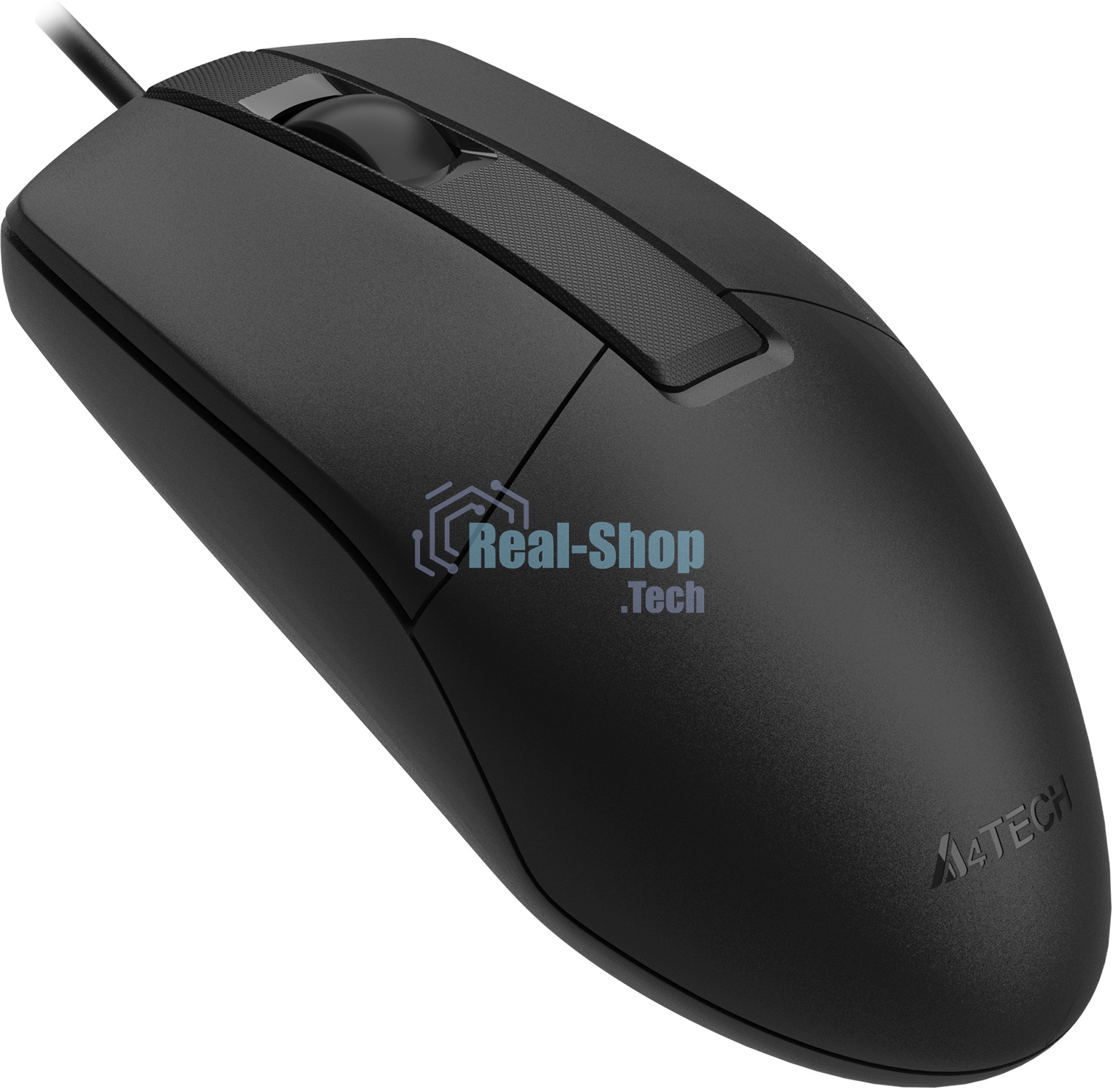 Мышь проводная A4Tech OP-335S черный, 1200 dpi, USB Type-A, кнопки - 3