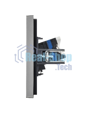 Розетка компьютерная IEK FORTE&PIANO FP534 2-ая RJ45 кат.6 сталь
