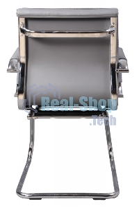 Кресло компьютерное Бюрократ CH-993-Low-V/grey серый, низкая спинка, искусственная кожа