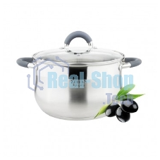 Кастрюля со стеклянной крышкой Zeidan Z-50250 2,1 л - 2.1 л (д.16х10.5 см), нерж.сталь, внутренняя - матовая полировка, снаружи - комбинированная полировка, шкала литража, ручки с силиконовым покрытием, КАПСУЛИРОВАННОЕ ДНО, ПОДАРОЧНАЯ УПАКОВКА С ПЛАСТИКОВОЙ РУЧКОЙ.