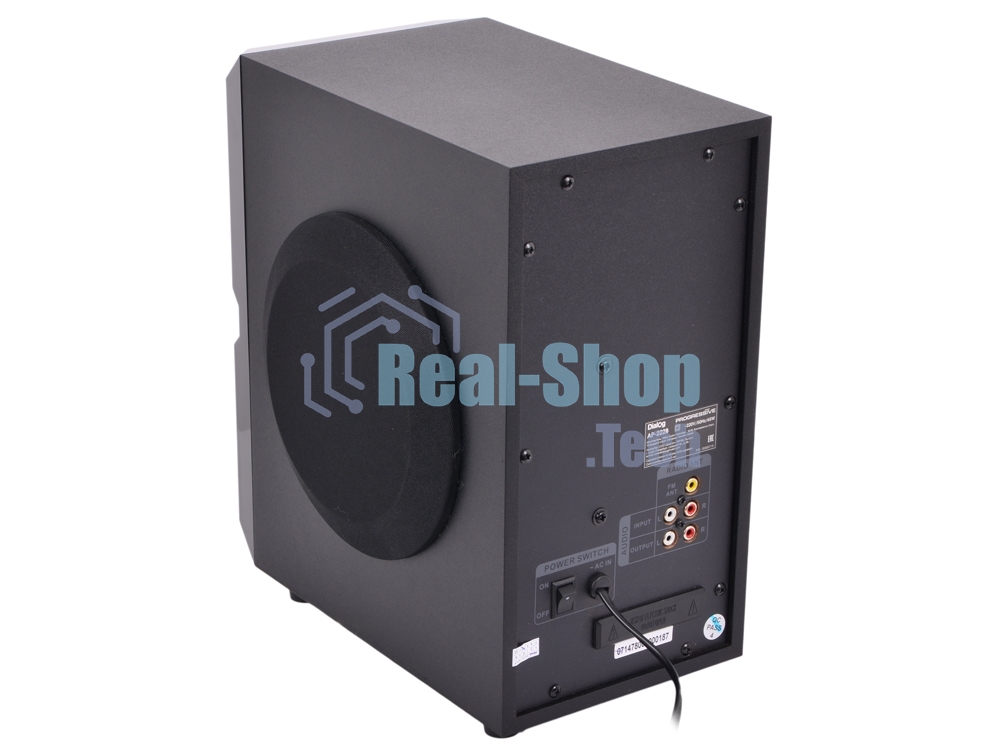 Акустическая система Dialog Progressive AP-222B BLACK - акустические колонки 2.1, 30W+2*10W RMS, Bluetooth, USB/SD reader