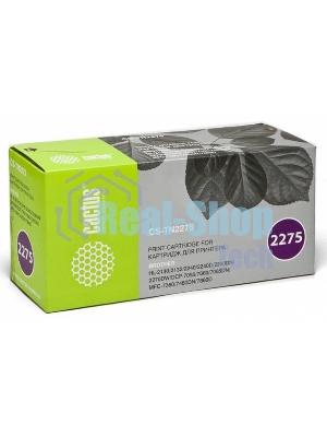 Картридж лазерный Cactus CS-TN2275S черный (2600 стр.) для Brother HL 2240/2240R/2250/2250DN/2250DNR
