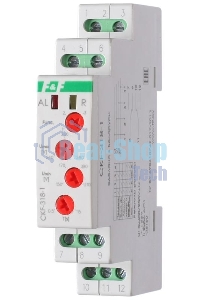 Реле контроля наличия и чередования фаз CKF-318-1 (контроль чередования; слипания фаз; регулировка верх. и нижн. порога напряжения; регулировка задержки отключения; 1 модуль; монтаж на DIN-рейке)(аналог РНПП-311М) F&F EA04.002.007