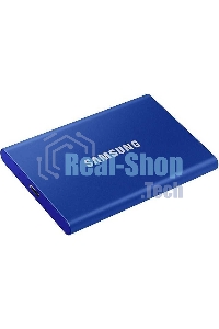 Внешний SSD Samsung T7, 2TB, USB 3.2 Gen 2 Type-C, R/W 1050/1000, синий
