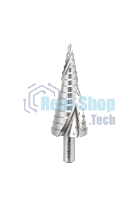 Сверло по металлу ступенчатое Kranz ТИТАН 4,0-30,0 мм 98 мм 65 HRC Р6М5 TiN