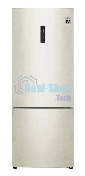 Холодильник LG GC-B569PECM бежевый глянц. двухкамерный инвертер 329/122л морозилка снизу, No Frost