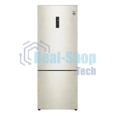 Холодильник LG GC-B569PECM бежевый глянц. двухкамерный инвертер 329/122л морозилка снизу, No Frost