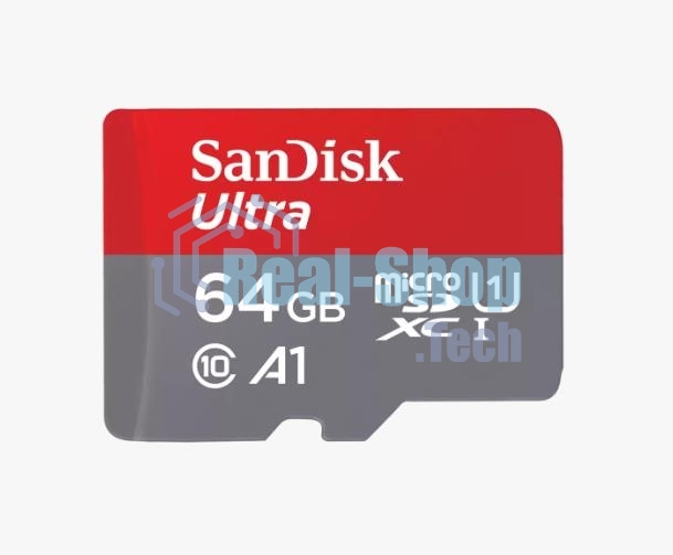 Флеш карта microSD 64Gb SanDisk microSDXC Class 10 Ultra UHS-I A1 140MB/s