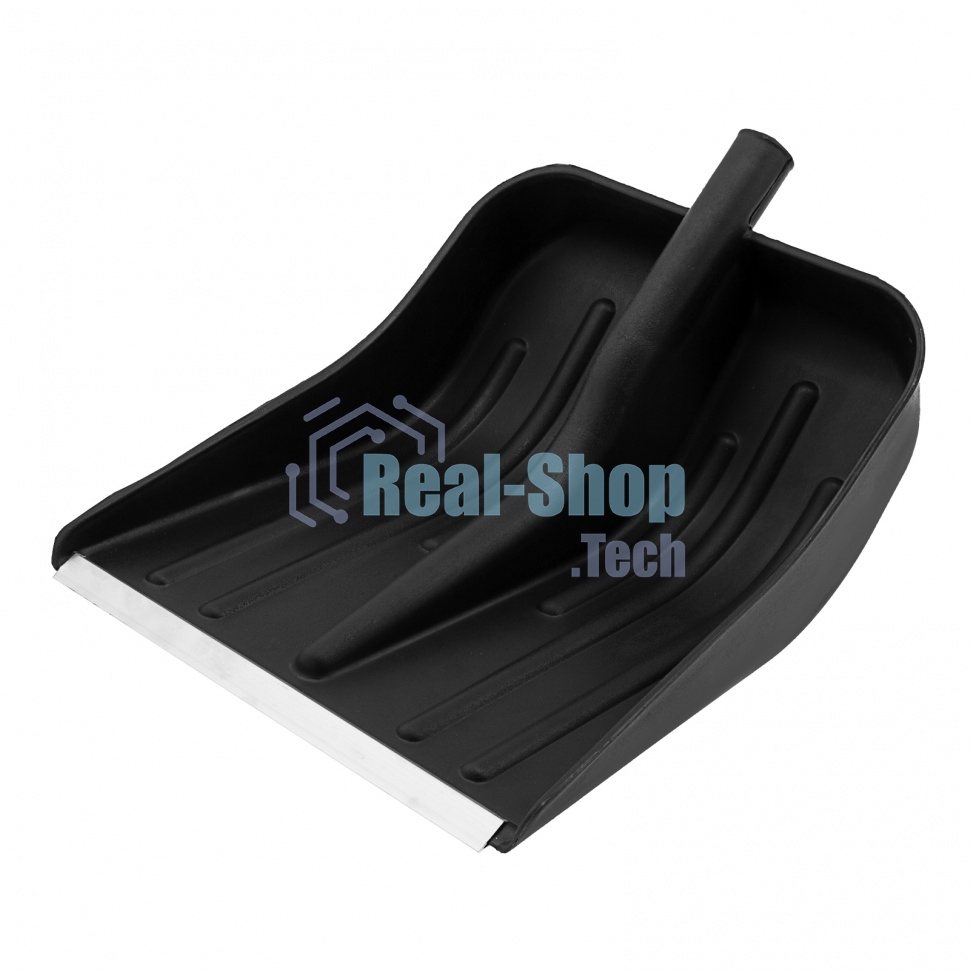 Лопата Сибртех снеговая, 360x400 мм, без черенка, пластмассовая, металлическая окантовка