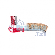 Щетка Matrix металлическая латунированная, пластиковая ручка