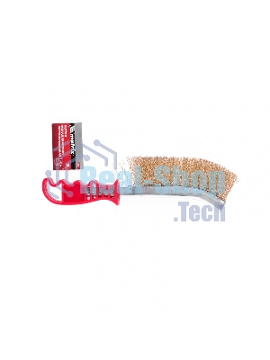 Щетка Matrix металлическая латунированная, пластиковая ручка