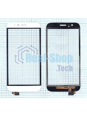 Сенсорное стекло (тачскрин) для Huawei G7 Plus, белое