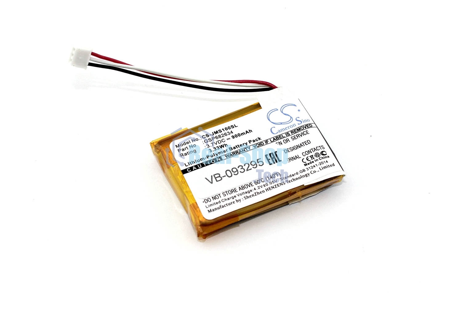 Аккумуляторная батарея CameronSino CS-JMS100SL для JBL Go Smart 3.7V 900mAh / 3.33Wh