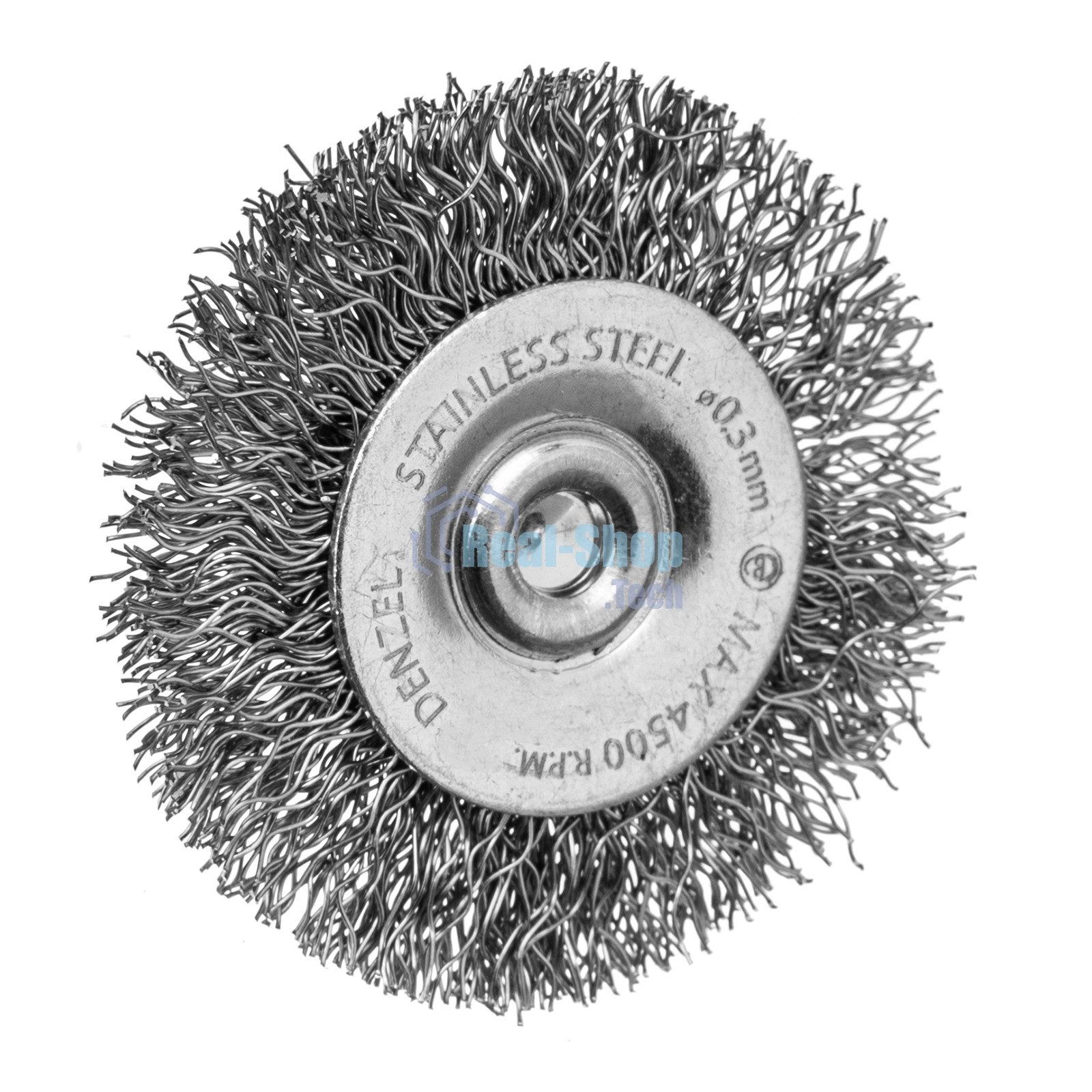 Набор щеток для дрели Denzel 1 Плоская 50 мм, 2 Чашки 25-50 мм, шпилька, нерж. вит. проволока