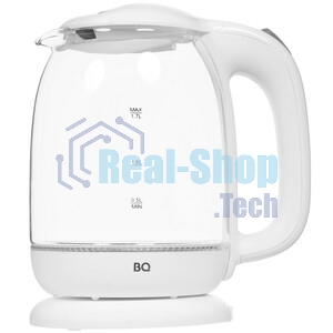 Электрочайник BQ KT1830G черный, 1.7 л, 2200 Вт, скрытый нагревательный элемент