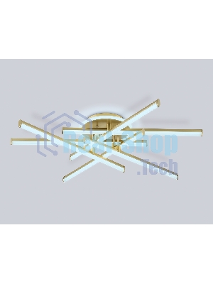 Потолочный светодиодный светильник Ambrella light FL6254 GD золото 97W 3000K-6400K 805*760*170 (ПДУ ИК)