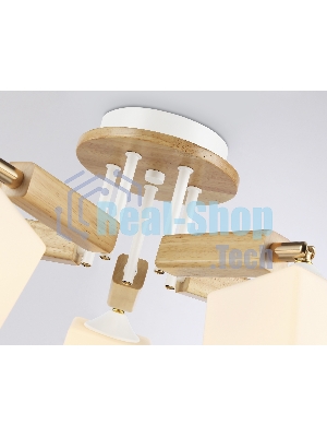 Светильник Ambrella light TR9518/5 WH/GD/FR белый/золото/белый матовый E27*5 max 40W D670*260