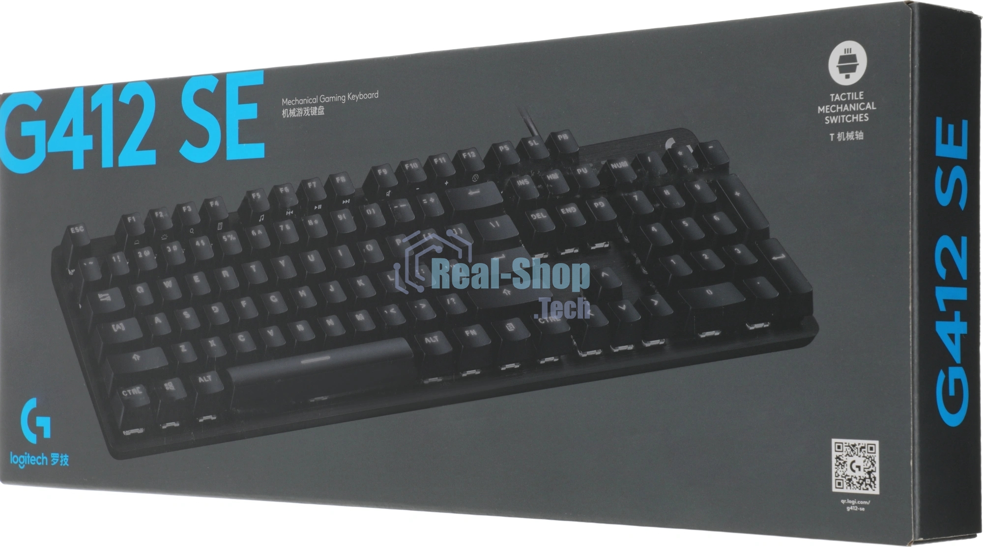 Клавиатура Logitech G412 SE проводная, USB Type-A, чёрный