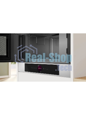 Встраиваемая микроволновая печь Bosch BFL7221W1 белый, 21 л, 900 Вт, переключатели - сенсор, поворотный механизм
