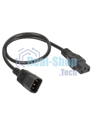 Кабель питания IEC320 C13 - IEC320 C14 0.5м сечение 3х1,5 мм