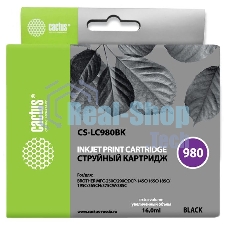 Картридж струйный Cactus CS-LC980BK черный (16 мл) для Brother DCP-145C/165C MFC-250C/290C