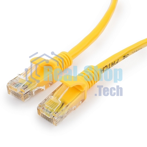 Патч-корд UTP Cablexpert cat.5e, 2м, литой, многожильный, желтый
