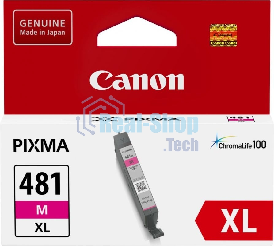 Картридж струйный Canon CLI-481XL M EMB для TS6140/TS8140/TS9140/TR8540. Пурпурный. 466 страниц.