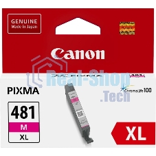 Картридж струйный Canon CLI-481XL M EMB для TS6140/TS8140/TS9140/TR8540. Пурпурный. 466 страниц.