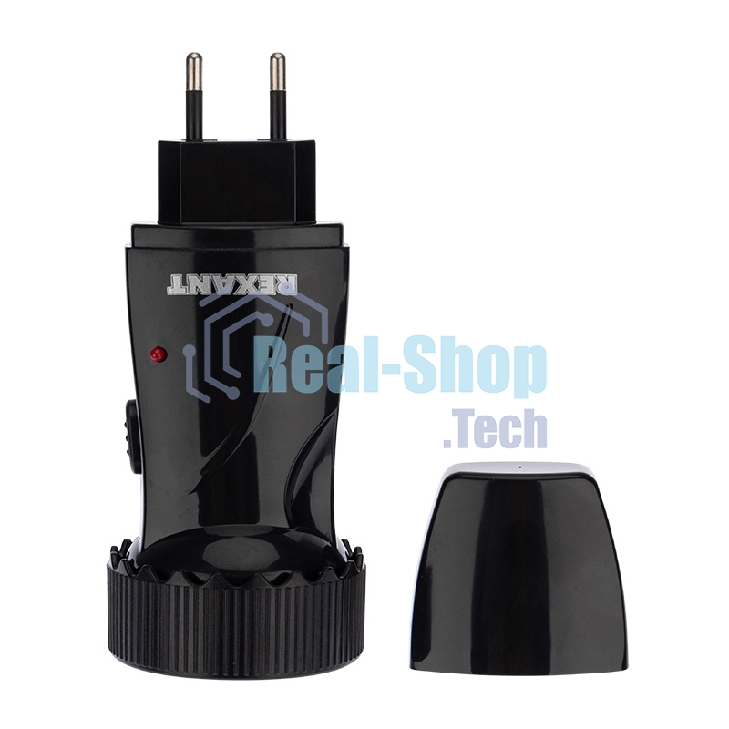 Фонарь Rexant с аккумулятором и встроенным зарядным устройством, зарядка напрямую от сети (евророзетка) 220 В