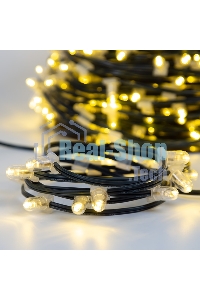 Гирлянда Neon-night LED Clip Light 12V шаг 150 мм, цвет диодов теплый белый, Flashing (белый)