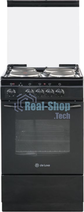 Плита электрическая De Luxe 5004.13э КР белый, конфорок 4 шт, духовка 43 л, 50 см x 85 см x 50 см