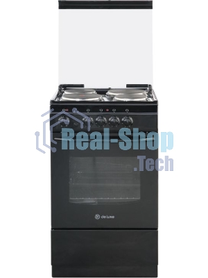 Плита электрическая De Luxe 5004.13э КР белый, конфорок 4 шт, духовка 43 л, 50 см x 85 см x 50 см