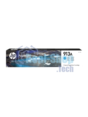 Картридж струйный HP 913A F6T77AE голубой для HP PW 352dw/377dw/Pro 477dw/452dw 3000 стр.