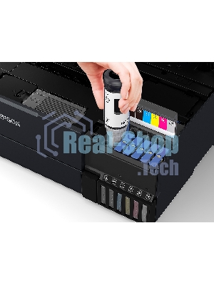 МФУ струйное Epson L8180 (C11CJ21403/C11CJ21402) A3 Duplex Net WiFi USB RJ-45 черный