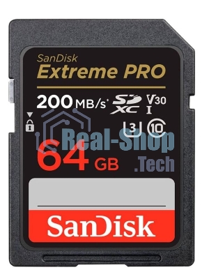 Флеш карта SanDisk Extreme PRO 64GB SDXC Memory Card 200MB/s