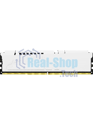 Оперативная память Kingston Fury Beast, DDR5, 16Gb (1x16GB), 5600MHz, CL40, DIMM, радиатор, белый