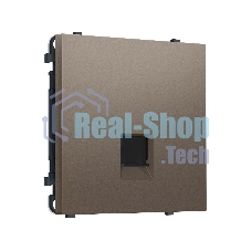 Комплект механизма компьютерной розетки SIGMA Темная бронза матовый RJ-45 экранированной с/ш QUANT PRO (SP6420, PR185)