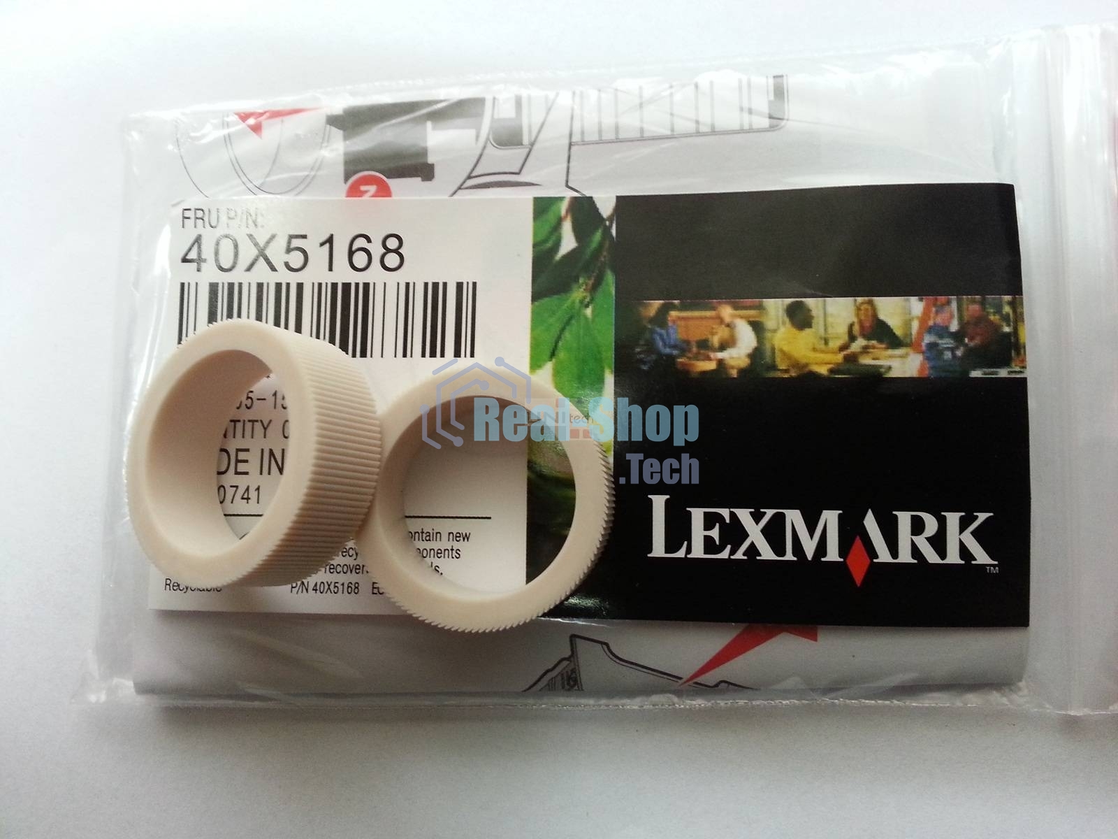 Набор резинок для роликов захвата Lexmark C54x/C73x/C74x/X54x/X73x/X74x/CS310/CS410/CS510/CX310/CX410/CX510, 2шт (40X5168)