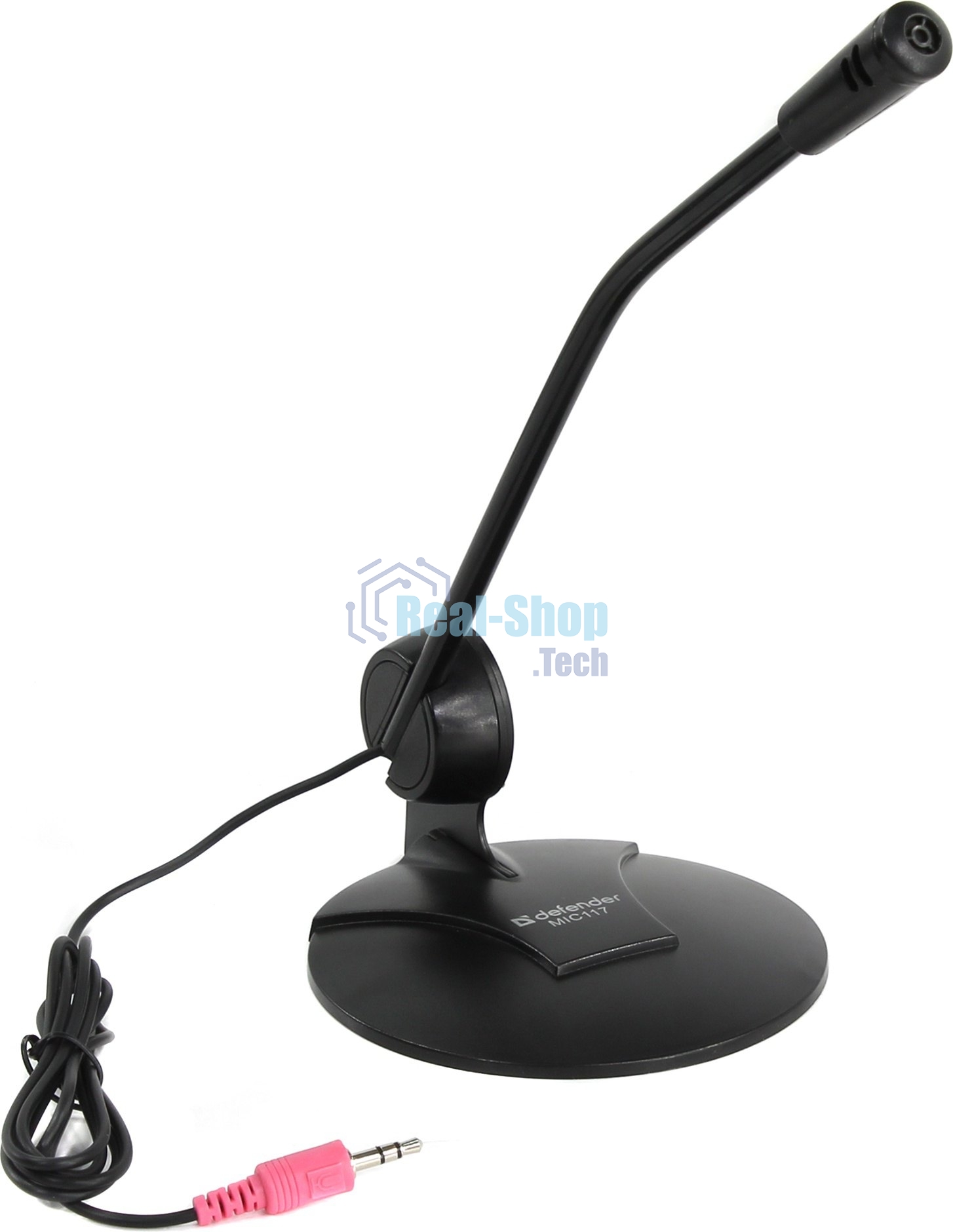 Микрофон Defender MIC-117 черный, кабель 1.8 м