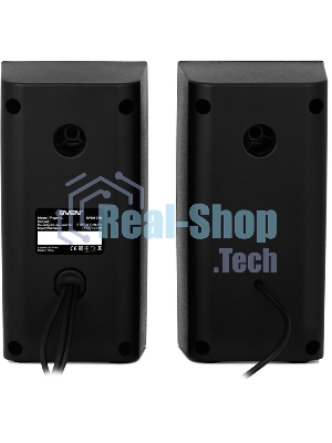 Колонки SVEN 318 черный USB-порт ПК, ноутбука или адаптер 5V DC
