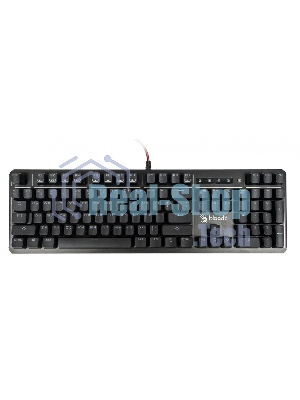 Клавиатура проводная A4 B975 механическая черный USB Gamer LED (подставка для запястий)