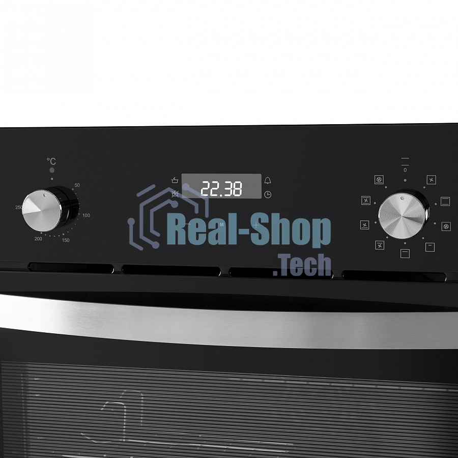 Духовой шкаф электрический Maunfeld EOEM.589B черный/серебристый, встраиваемый