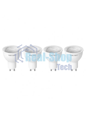 Умная светодиодная лампочка Yeelight GU10 Smart bulb W1(Diммable) - упаковка 4 шт.