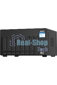 Сетевое хранилище без дисков SMB QNAP TS-832PX-4G 8-Bay NAS, AL324 64-bit quad-core 1.7GHz, 4Gb DDR4 SO-DIMM RAM (up to 1x16 Gb), 8 x 3.5
