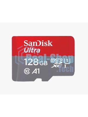 Флеш карта microSD 128Gb SanDisk microSDXC Class 10 Ultra UHS-I A1 140Mb/s
